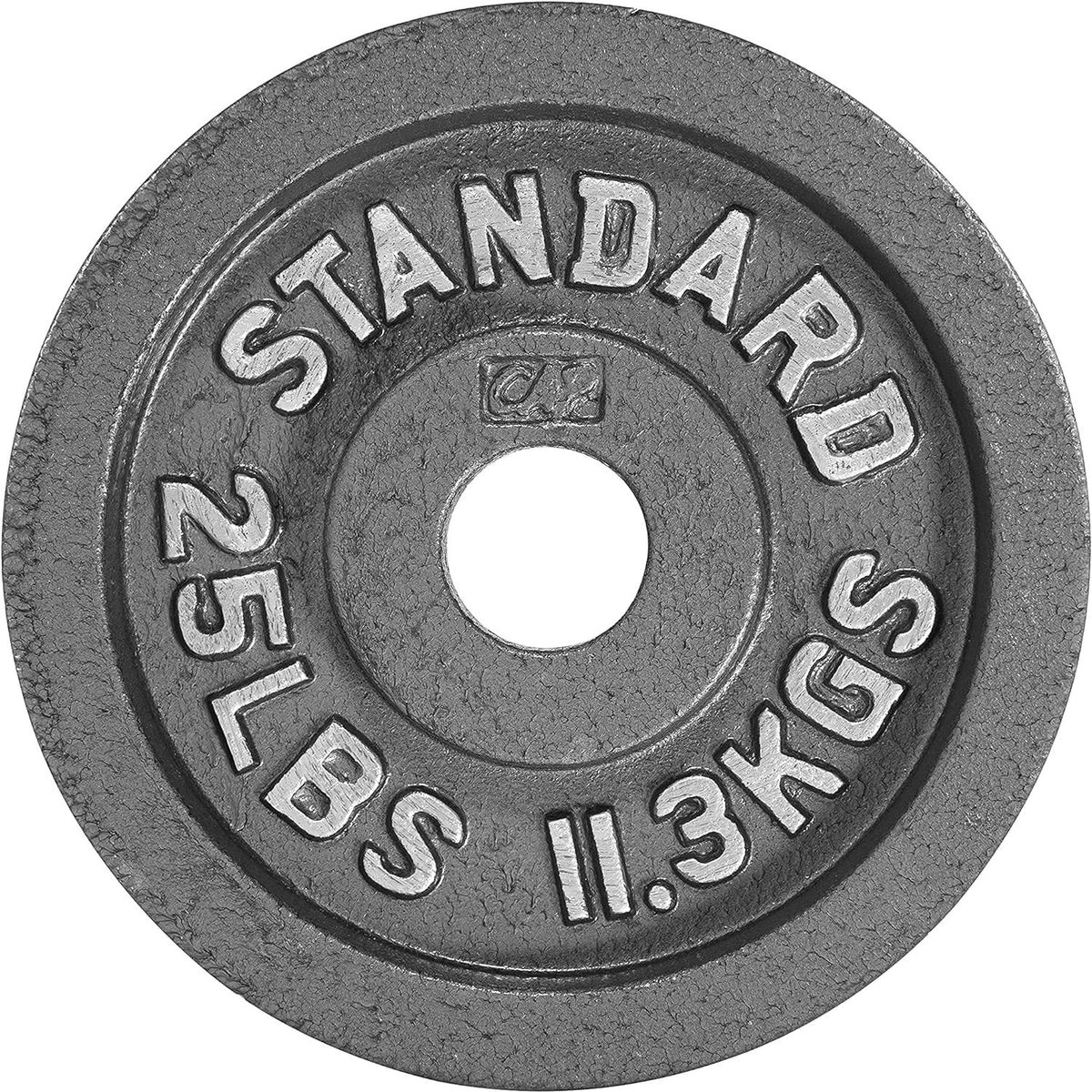Cast Iron Weight Plates 2-Inch Solid Baked Enamel Finish for Strength Training Weightlifting Bodybuilding Powerlifting Home Gym Barbell 2.5 5 10 25 35 45 100LB