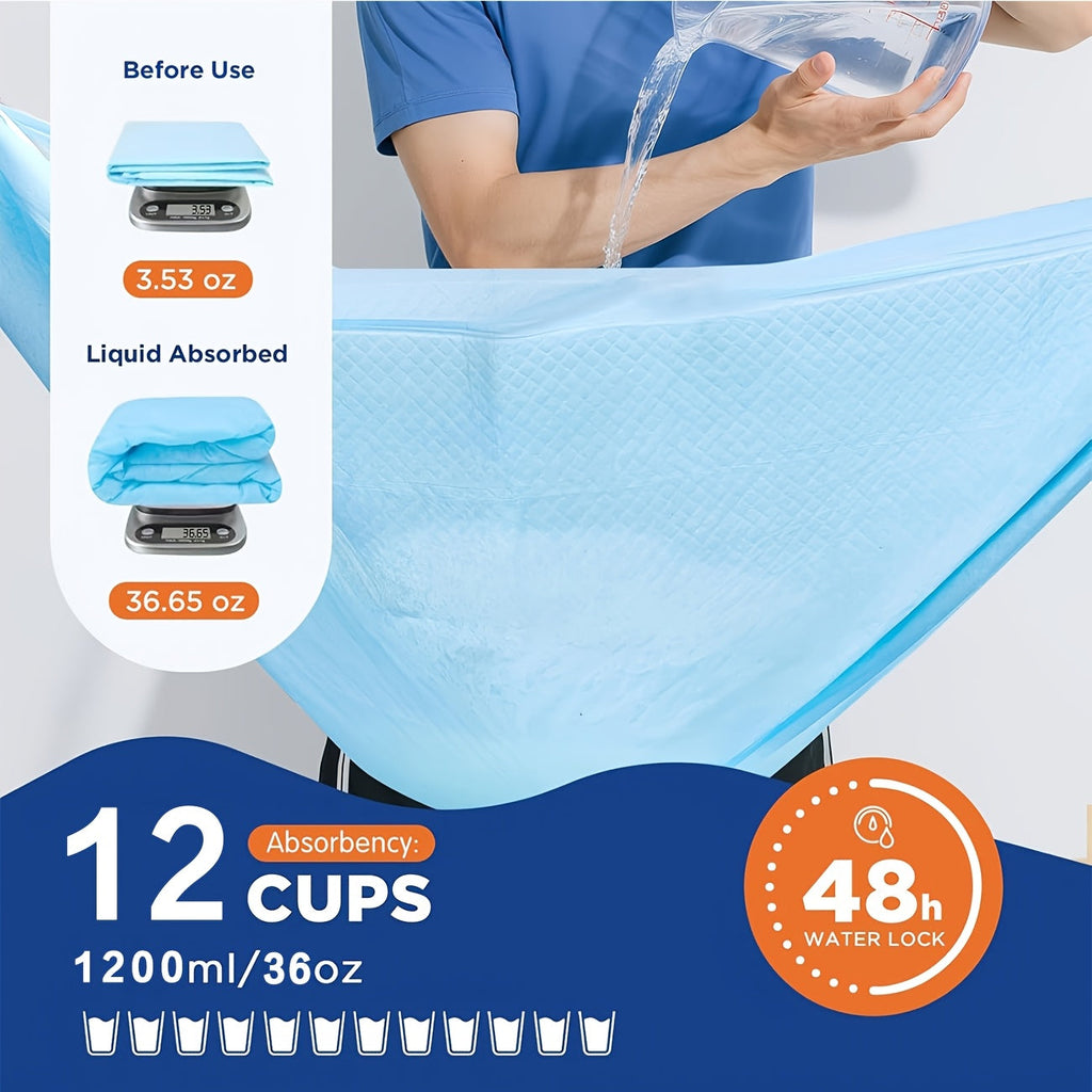 Dog Pee Pads 58x32 Inch Extra Large 40 Count Super Absorbent Leak-Proof Odor Control Disposable Puppy Training Pads Large Dogs Cats Adult Incontinence Crate Travel
