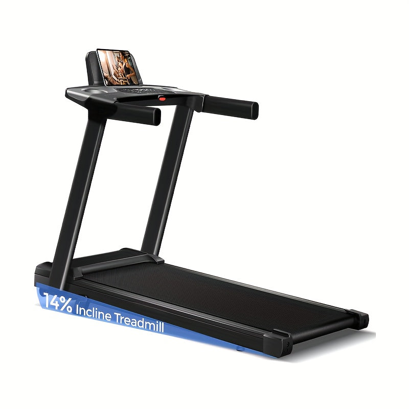 Foldable Treadmill 3-in-1 with 14% Incline & 3.0HP Quiet Motor – Portable Home Treadmill 300 LBS Capacity, Walk Jog Run Modes, Compact Walking Pad for Home Gym Apartment