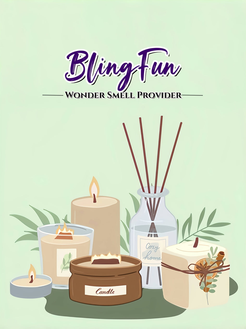 BlingFun Gel Candle Making Kit 400g Clear Jelly Wax 4 Colors 20pcs Wicks 20pcs Stickers 5pcs Wick Holders DIY Scented Candle Kit for Home Decor Craft Projects Beginner Candle Supplies