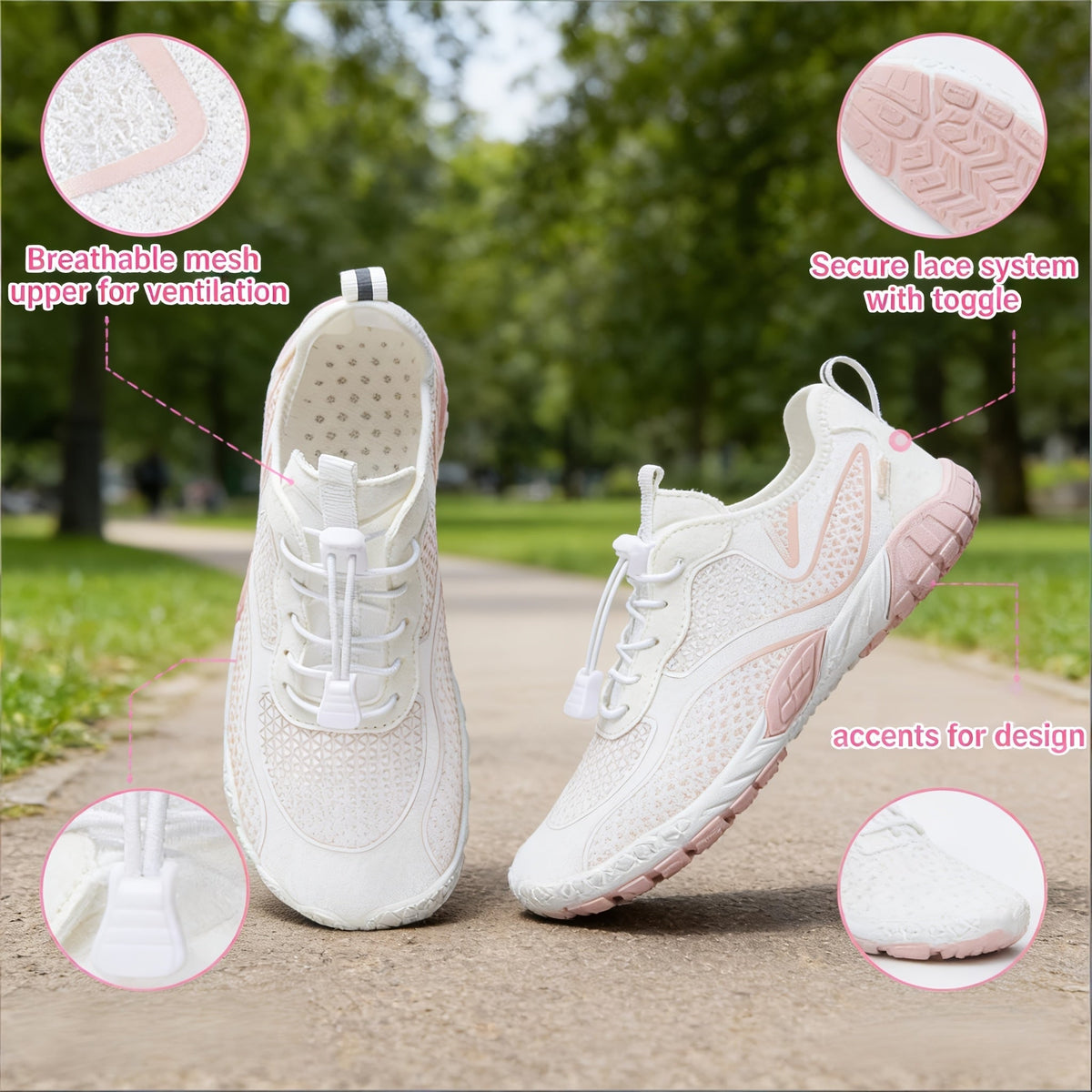 Barefoot Water Shoes for Women Wide Toe Box – Lightweight Non-Slip Breathable Aqua Shoes for Beach, Pool, Hiking & Walking, Minimalist Athletic Footwear US Size 6-11, 8 Colors