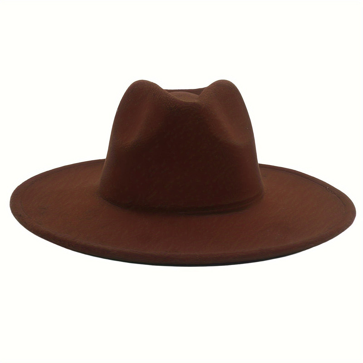 Wide Brim Cowboy Hat for Men & Women – Western Felt Fedora Cowgirl Cap, Classic Jazz Panama Trilby Style, Sun Hat for Outdoor Festivals, Travel & Everyday Casual Wear