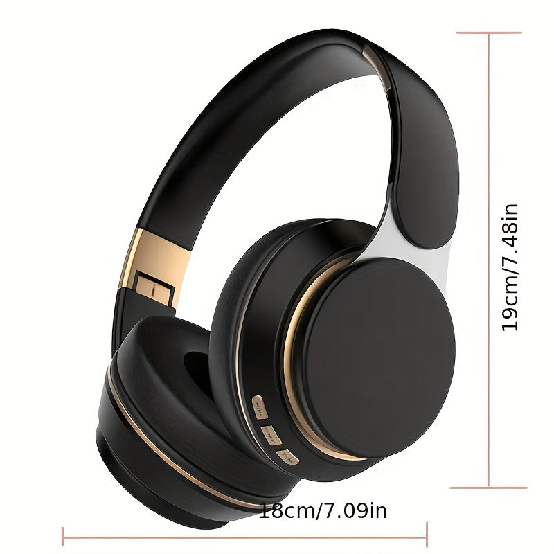 Foldable Wireless Over-Ear Headphones Bluetooth Headset with Mic FM Radio TF Card 3.5mm AUX Soft Noise Cancelling Earpads for Travel Home Office PC Phone – Green White Blue Red