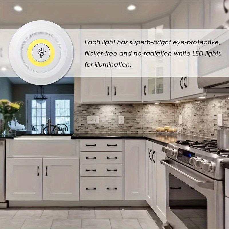 5-Pack LED Wireless Night Lights with Remote Control – Magnetic Adhesive Battery Operated Peel & Stick for Cabinet Hallway Bathroom Bedroom Kitchen Stairs Closet Home Decoration Easy Setup
