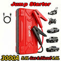 Portable Car Jump Starter with Air Compressor 20000A Peak 7 in 1 Battery Booster Pack 150PSI Tire Inflator Power Bank LED Light LCD Display Safety Hammer 12V Emergency Roadside Kit Car SUV Truck