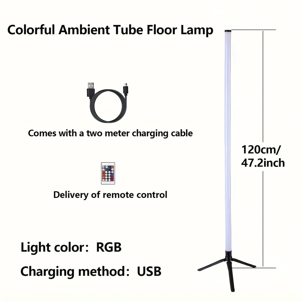 RGB Corner Floor Lamp 16 Million Colors Music Sync APP Remote Control 300 Plus Effects 2700K-6000K Dimmable Smart Standing Light for Living Room Bedroom Gaming Room Office