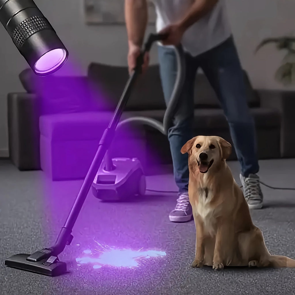 UV Blacklight Flashlight 395nm Portable Ultraviolet Light for Pet Urine Stain Detection Counterfeit Currency Scorpion Hunting Ringworm Inspection Multi-Pack 4 6 8 12pcs AAA Battery Powered