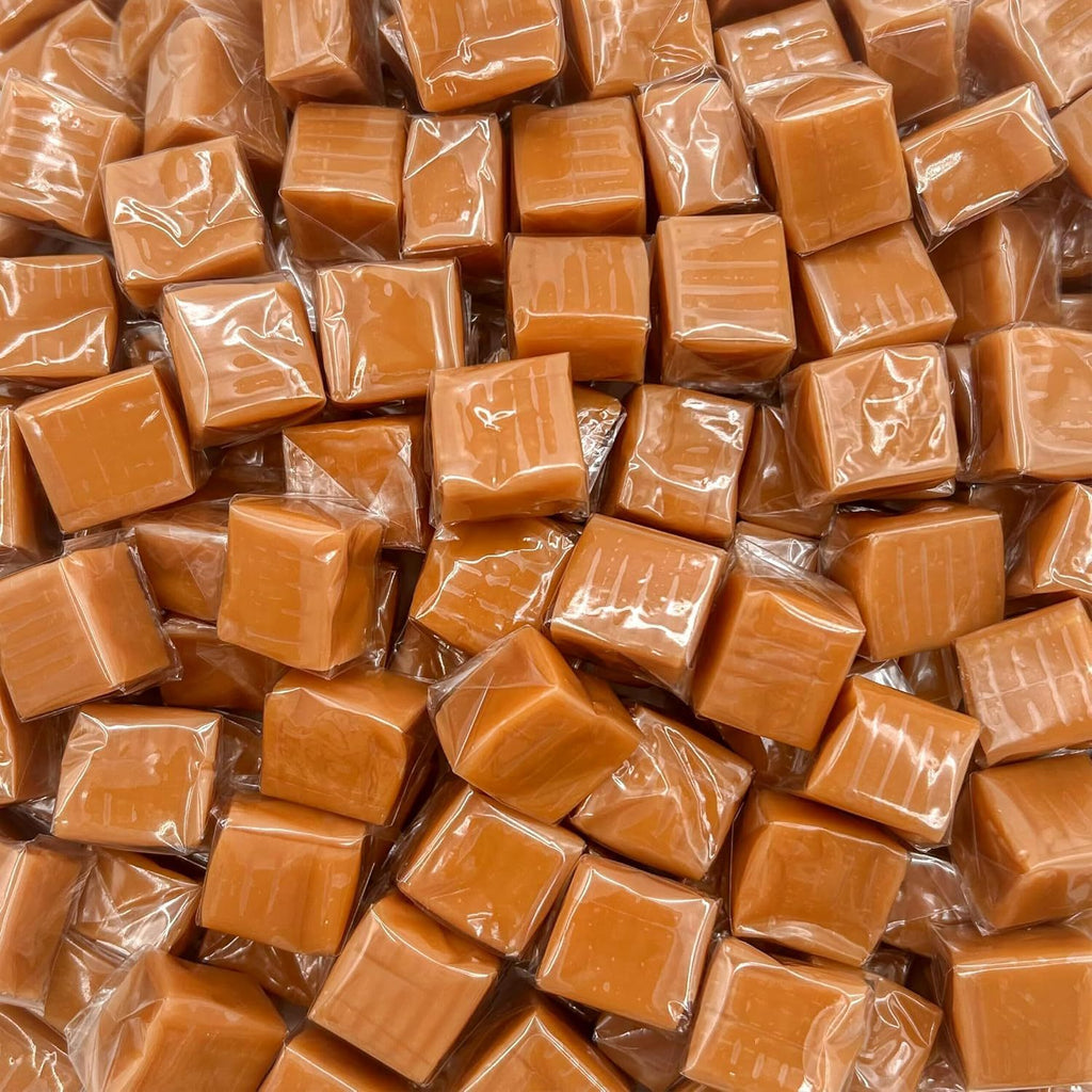Vanilla Caramel Cubes Candy 3 Pound Bulk Pack 225 Count - Individually Wrapped Soft Buttery Chewy Caramel Squares for Snacking Baking Gifting Candy Bowls Events