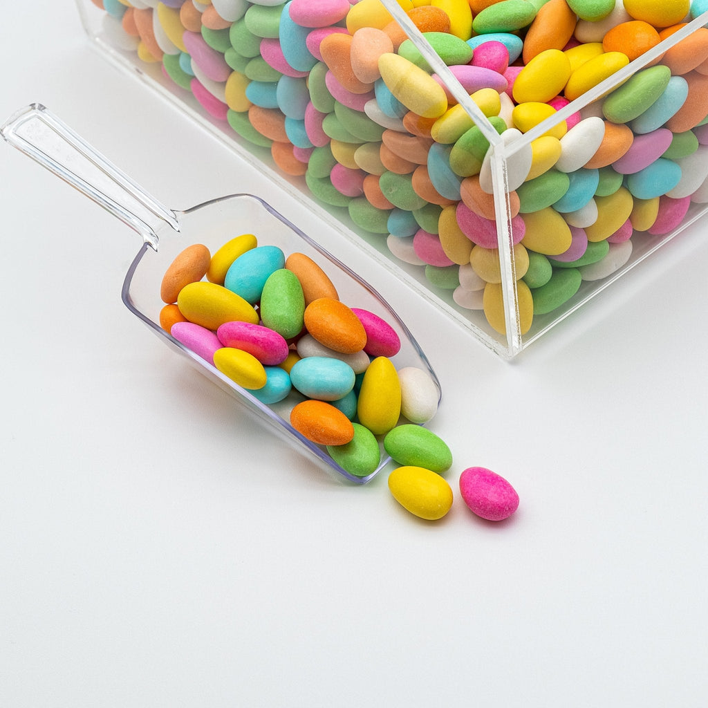 Assorted Jordan Almonds Bulk Candy – Pastel Colored Sugar Coated California Almonds for Weddings Baby Showers Parties & Gifting, 8 oz & 1 lb