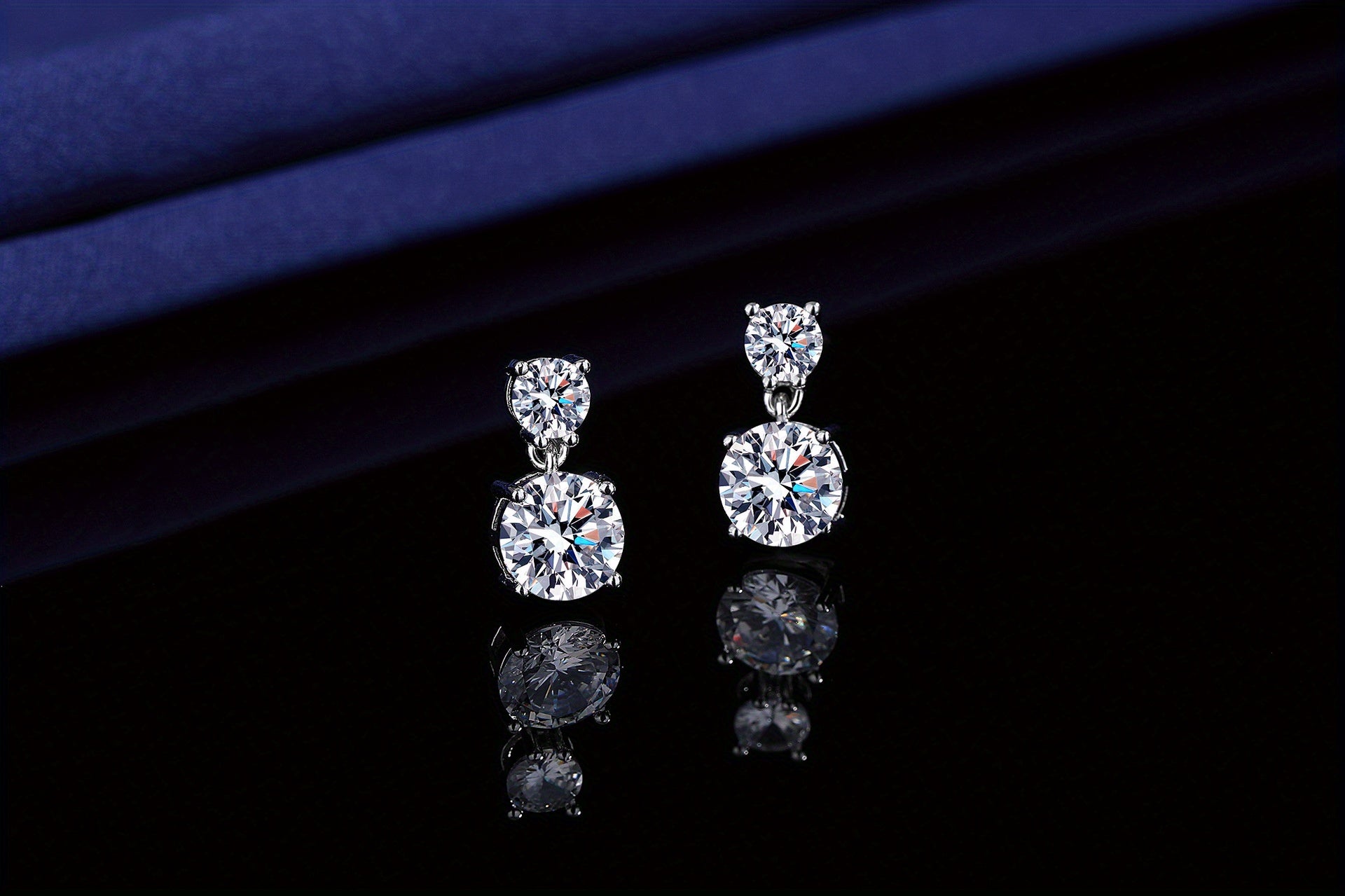 5 Carat Moissanite Stud Earrings for Women – 925 Sterling Silver Drop Earrings, Brilliant Luxury Fine Jewelry, Perfect Gift for Christmas, Valentine's Day & Special Occasions