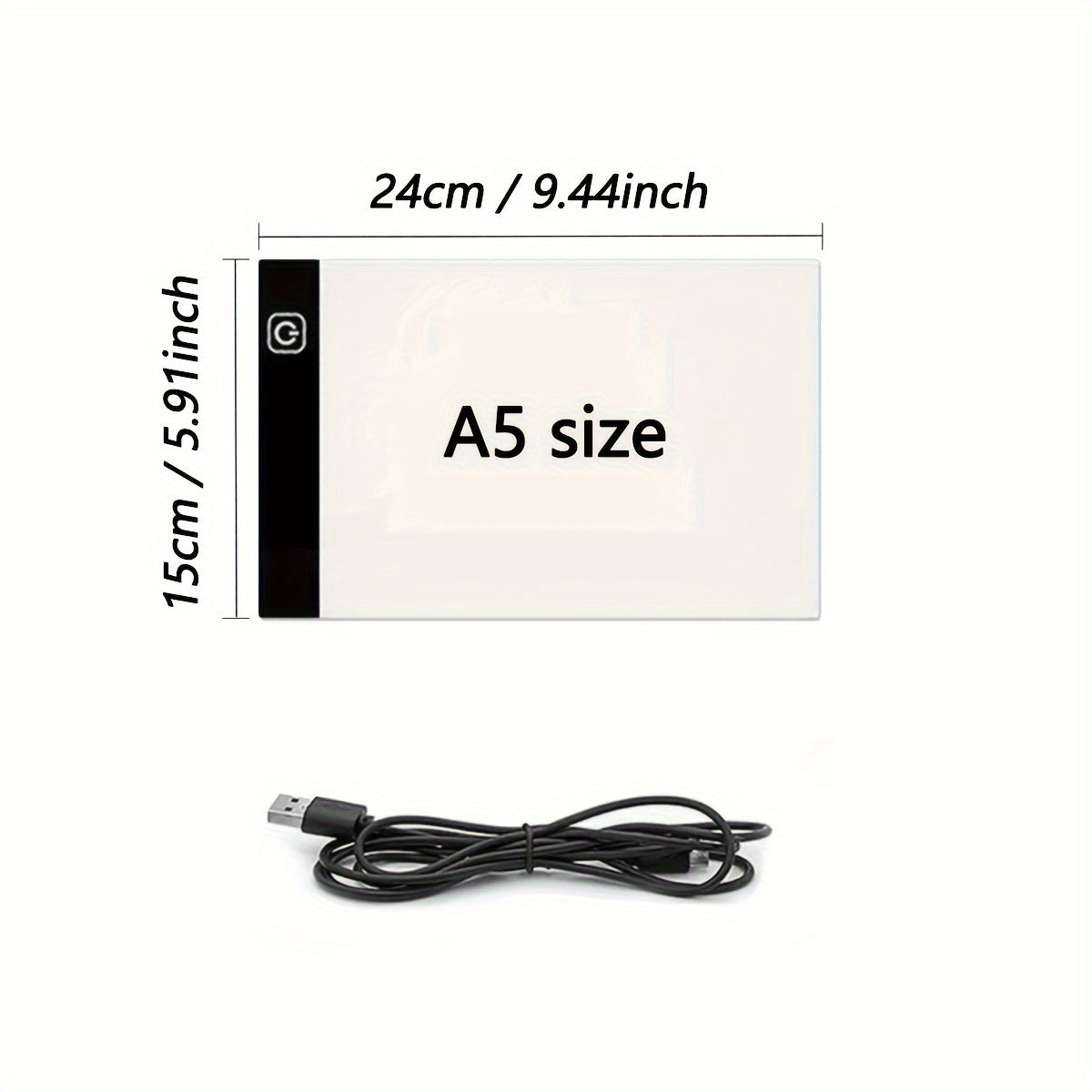 LED Light Pad for Diamond Painting A2 A3 A4 A5 USB Powered Adjustable Brightness Light Board Kit for Tracing Sketching Drawing Animation Stencil Art Craft with Optional Bracket & Drill Pen