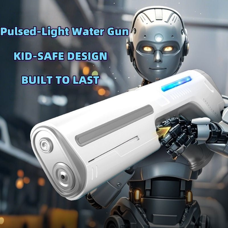 Electric Water Gun with LED Pulse Light & Auto-Fill – 40ft Long Range Rapid-Fire Squirt Gun, USB Rechargeable 240-Shot Tank, Water Blaster for Kids & Adults Pool Beach Backyard