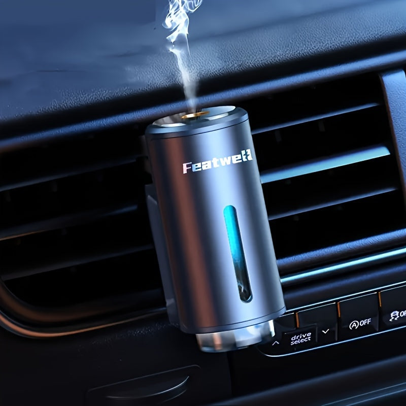 Car Essential Oil Aromatherapy Diffuser Humidifier 3 Adjustable Mist Settings USB Powered Air Freshener Odor Eliminator for Car SUV Truck Van RV Red Black Grey