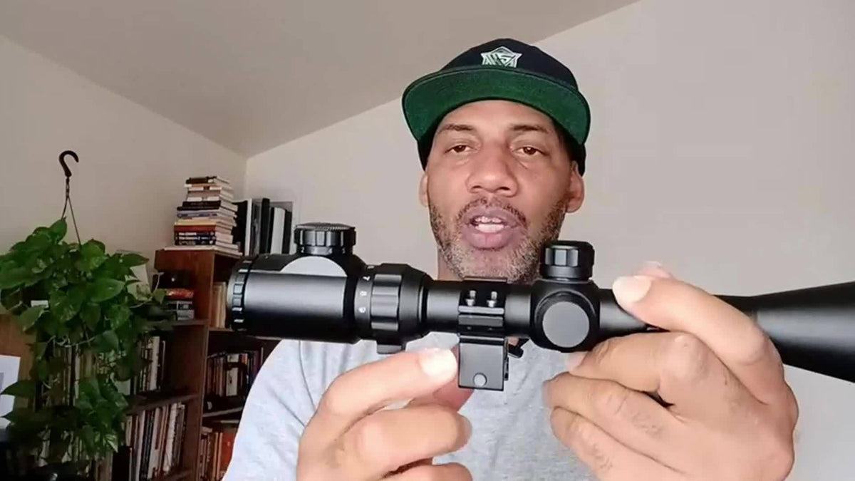 3-9x40 Rifle Scope with Red & Green Illuminated Reticle – Reinforced Aluminum Alloy Tactical Riflescope with 4-Hole Mounting System for Hunting, Target Shooting & Outdoor Use | 3-9x40EG