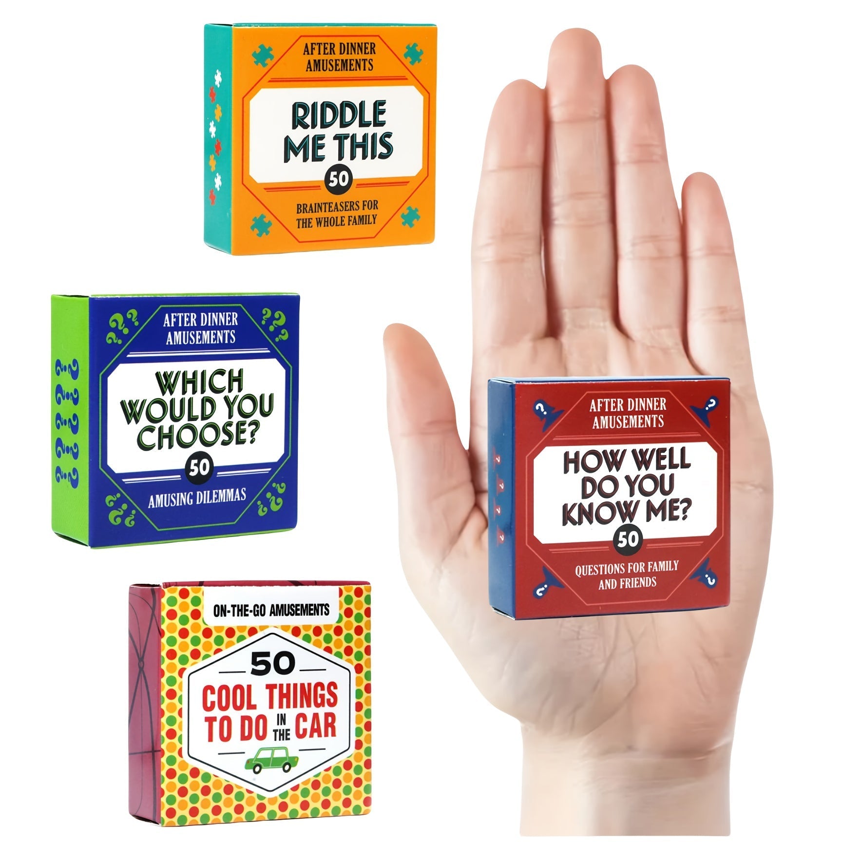 After Dinner Amusements How Well Do You Know Me 50-Question Conversation Starter Card Game for Family and Friends Portable Game Night Camping Holiday Gift