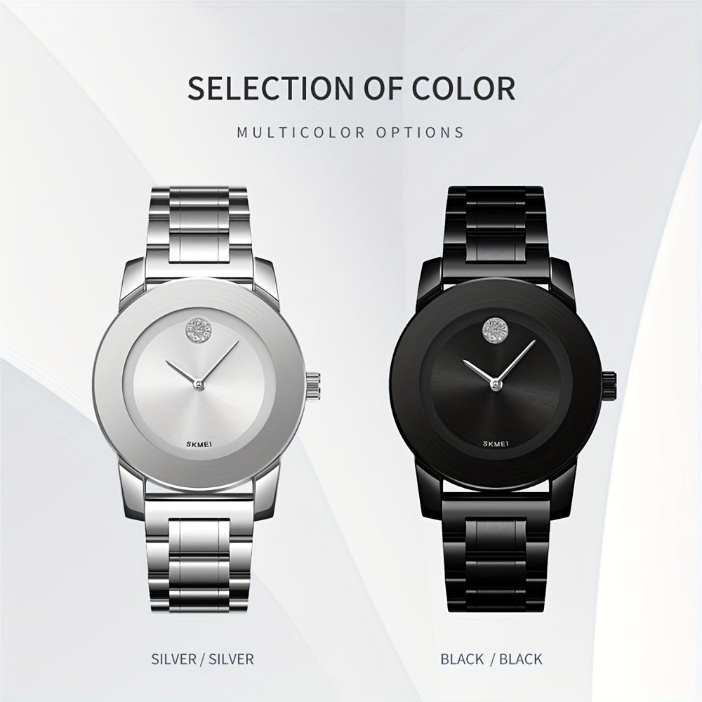 Women's Quartz Watch Round Dial Elegant Analog Wristwatch for Ladies – Party, Daily Wear & Birthday Gift, 6 Colors Available