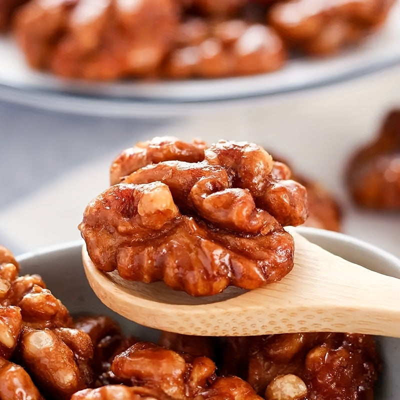 Honey Amber Walnuts & Roasted Cashews Mixed Nuts Gift Pack 8 Bags High Protein Gluten Free Healthy Snack Office Party Holiday Gift Box