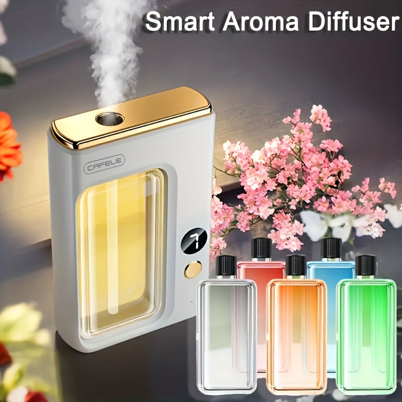 Essential Oil Diffuser & Humidifier with Essential Oils Bundle – Ultrasonic Aromatherapy Diffuser, Auto Shut-Off, Quiet Operation & 7 LED Colors for Home, Bedroom, Office, Yoga & Bathroom | 1, 3 or 5 Bottles
