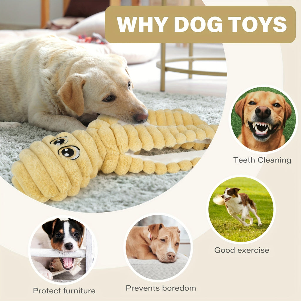 Squeaky Octopus Plush Dog Chew Toy Interactive Stuffed Squeaker Toy Puppies Dogs Soft Teeth Cleaning Chewable Small Medium Large Breeds 5 Colors Green Blue Pink Yellow Red