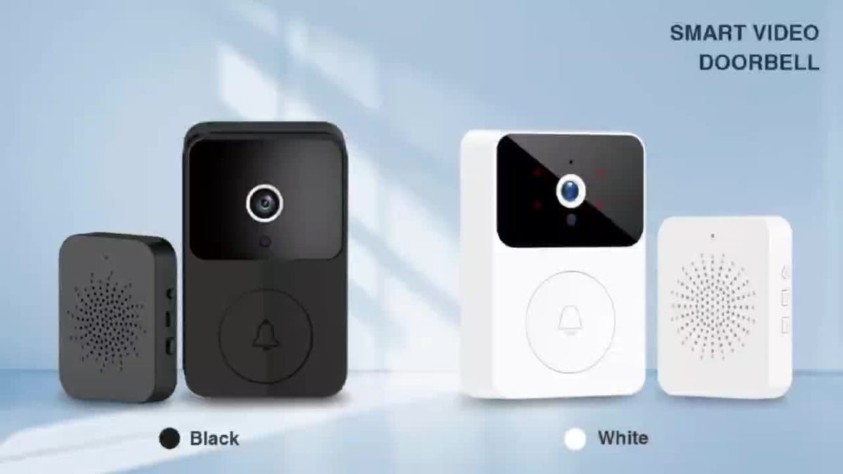 Wireless Video Doorbell Camera with HD Night Vision, Motion Alerts & Two-Way Audio – Smart WiFi Doorbell with Remote Mobile View, Voice Changer, Photo Capture & Rechargeable Battery for Home Security
