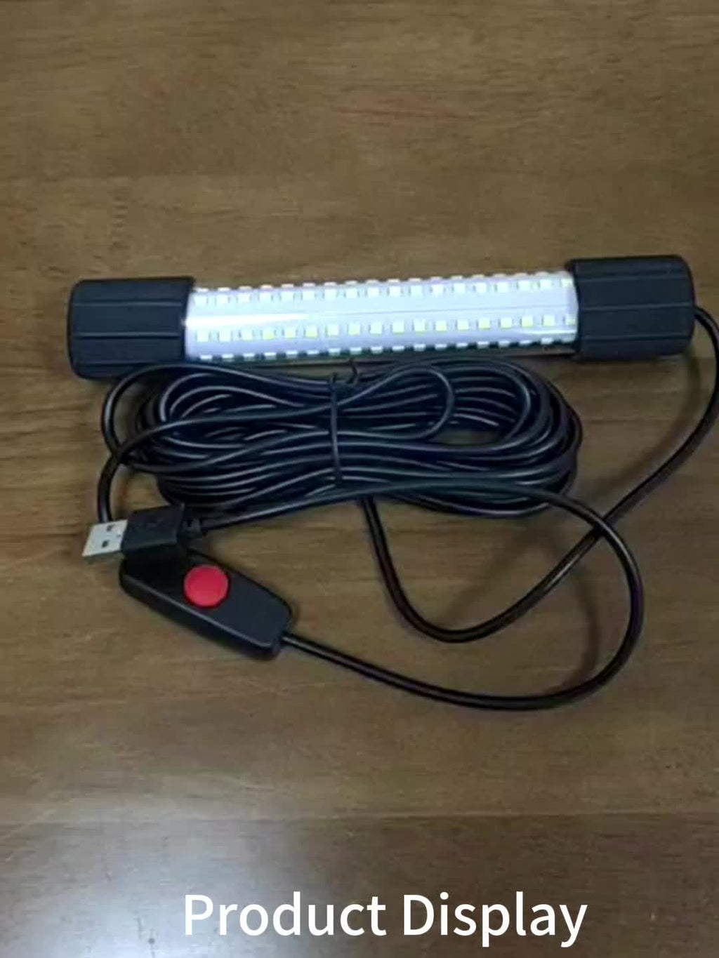 USB 126 LED Underwater Fishing Light with 5M Cord – Night Fish Attractor for Boat, Dock, Kayak & Ice Fishing, Green & White Light Options, Submersible USB Powered Fish Finder Lamp