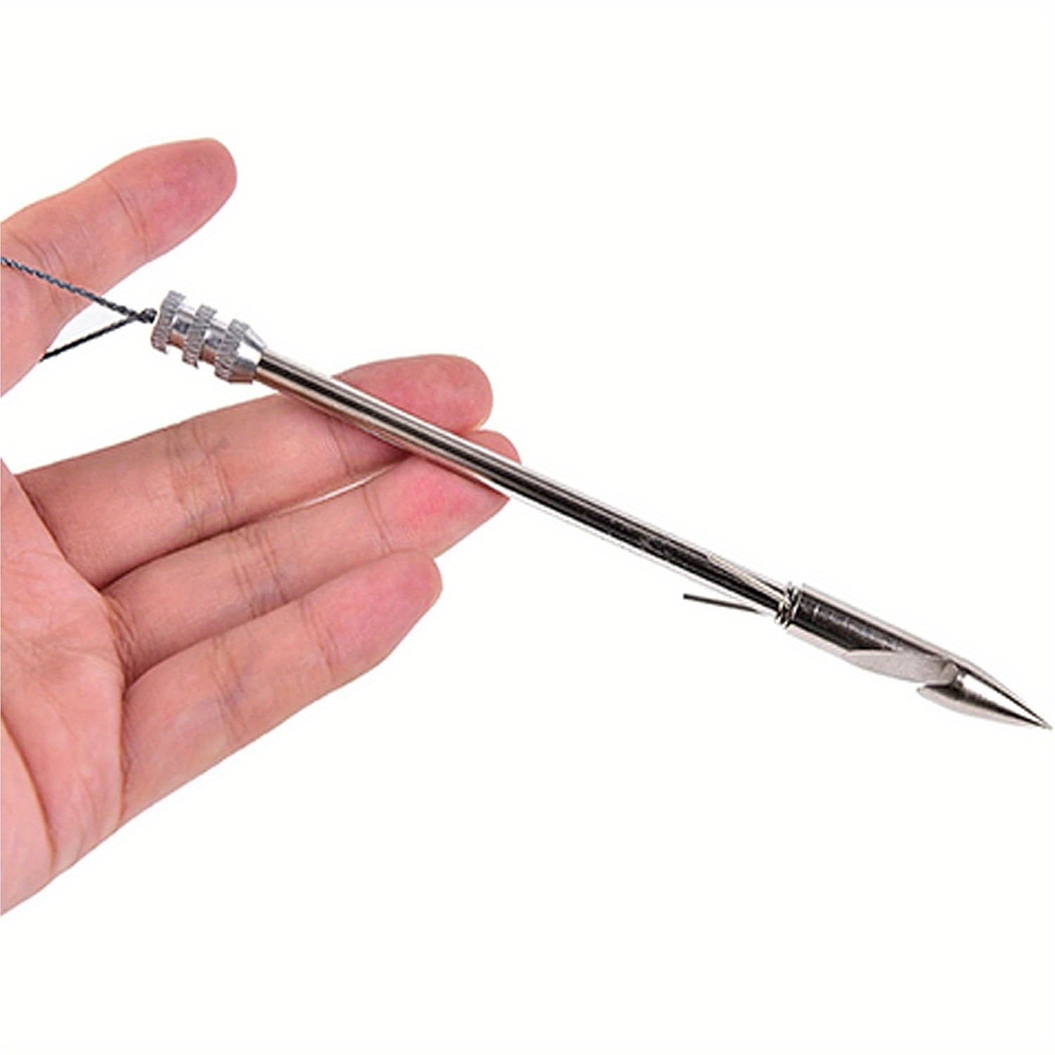 12-Pack Stainless Steel Fishing Slingshot Arrowheads Detachable – Bowfishing Arrow Tips Slingshot Fishing Darts Replacement Broadheads for Bow Fishing Slingshot Shooting Accessories