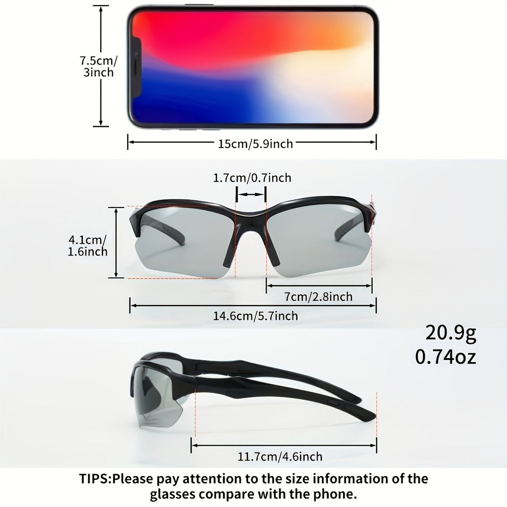 8 Pcs Men's UV Protective Sunglasses Set – Color Coating Lens Fashion Fitness Sports Eyewear for Driving Leisure Outdoor Daily Wear Bulk Pack Gift for Him Birthday Father's Day Christmas
