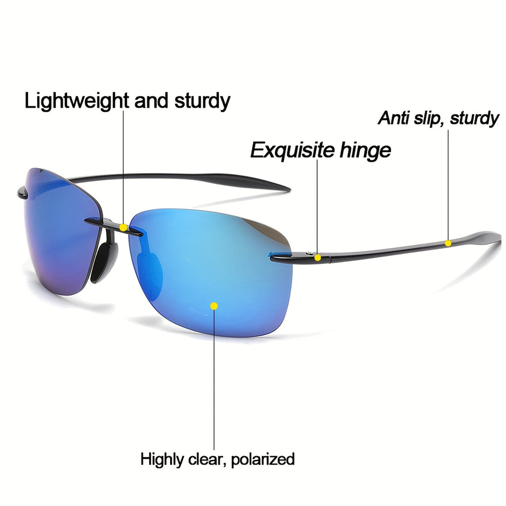 Polarized Sunglasses for Men 3 or 6 Pack – UV400 Anti-Glare HD Lenses Lightweight PC Frame Driving Outdoor Sports Fishing Hiking Bulk Gift Set for Him Dad