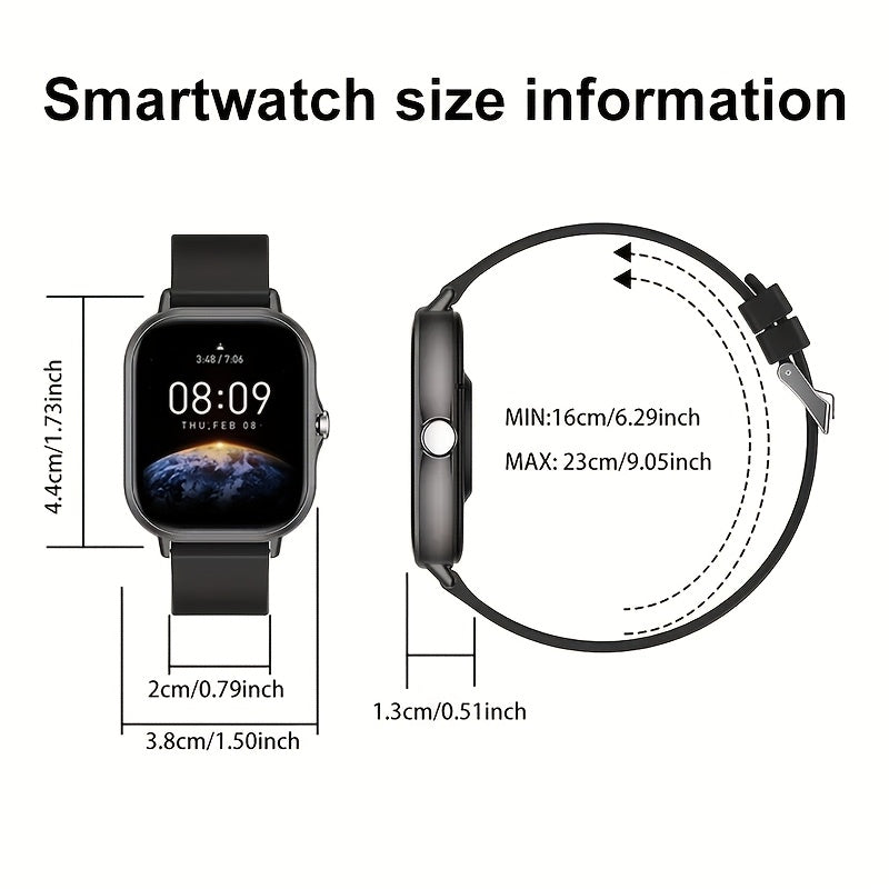 2026 Smartwatch Unisex Wireless Calling & Dialing – Multiple Sports Modes Heart Rate Sleep Tracker Multi-App Notifications Fitness Watch for Men Women Compatible with iPhone Android