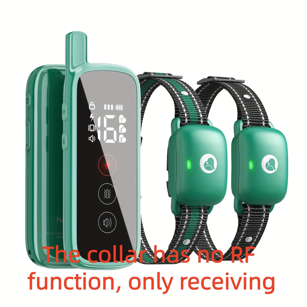 Dog Training Collar with Remote 3 Training Modes Beep Vibration Shock E-Collar for Medium Large Dogs Smart Icon Remote Receiver Function