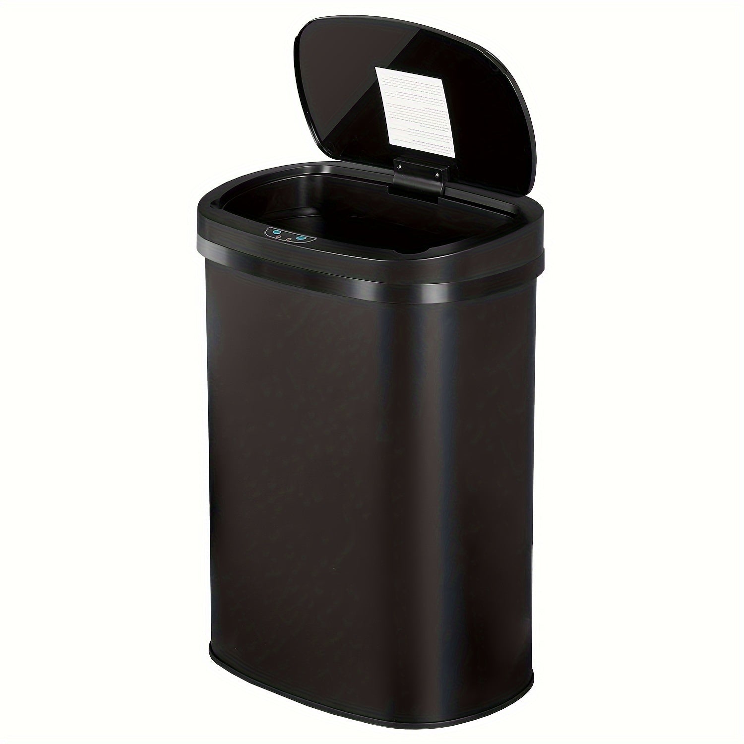 13 Gallon Touchless Trash Can 50L Automatic Motion Sensor Kitchen Waste Bin Stainless Steel & Plastic for Kitchen Office Bedroom Living Room