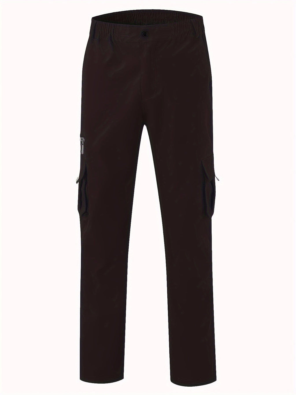 Men's Cargo Pants 3-Pack Multi-Pocket Regular Fit – Solid Color Polyester Woven Hiking Outdoor Pants for Spring & Fall, Sizes S-XXXL, 9 Color Combos