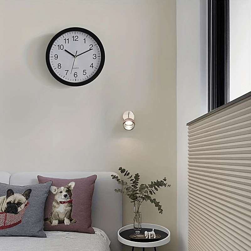 Wall-Mounted Diversion Safe Clock Hidden Secret Compartment Storage for Cash Coins Jewelry Valuables Silent Wall Clock Home Office Security Golden Black Silver