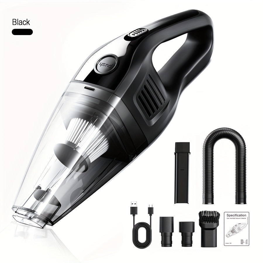 Cordless Handheld Vacuum Cleaner 5000Pa Strong Suction USB Rechargeable Portable Wireless Vacuum for Car Interior Home Office Pet Hair 40dB Low Noise 2000mAh Battery One-Click Dust Empty 6 Colors