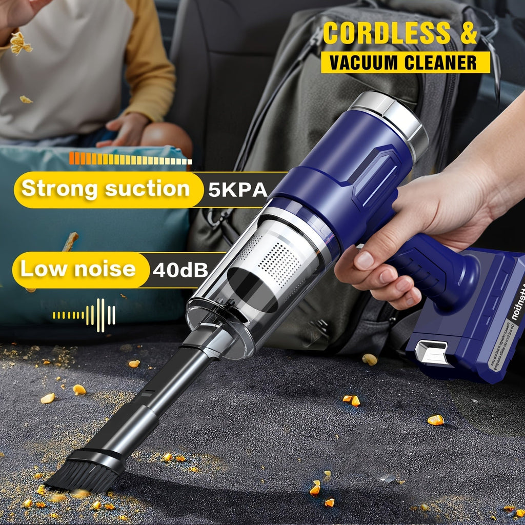 Cordless Gap Vacuum Cleaner 5KPa Strong Suction USB Rechargeable Handheld Dust Collector for Car Seat Gaps RV Kitchen Floor Home Office 2000mAh Battery One-Click Empty Slim Portable Design