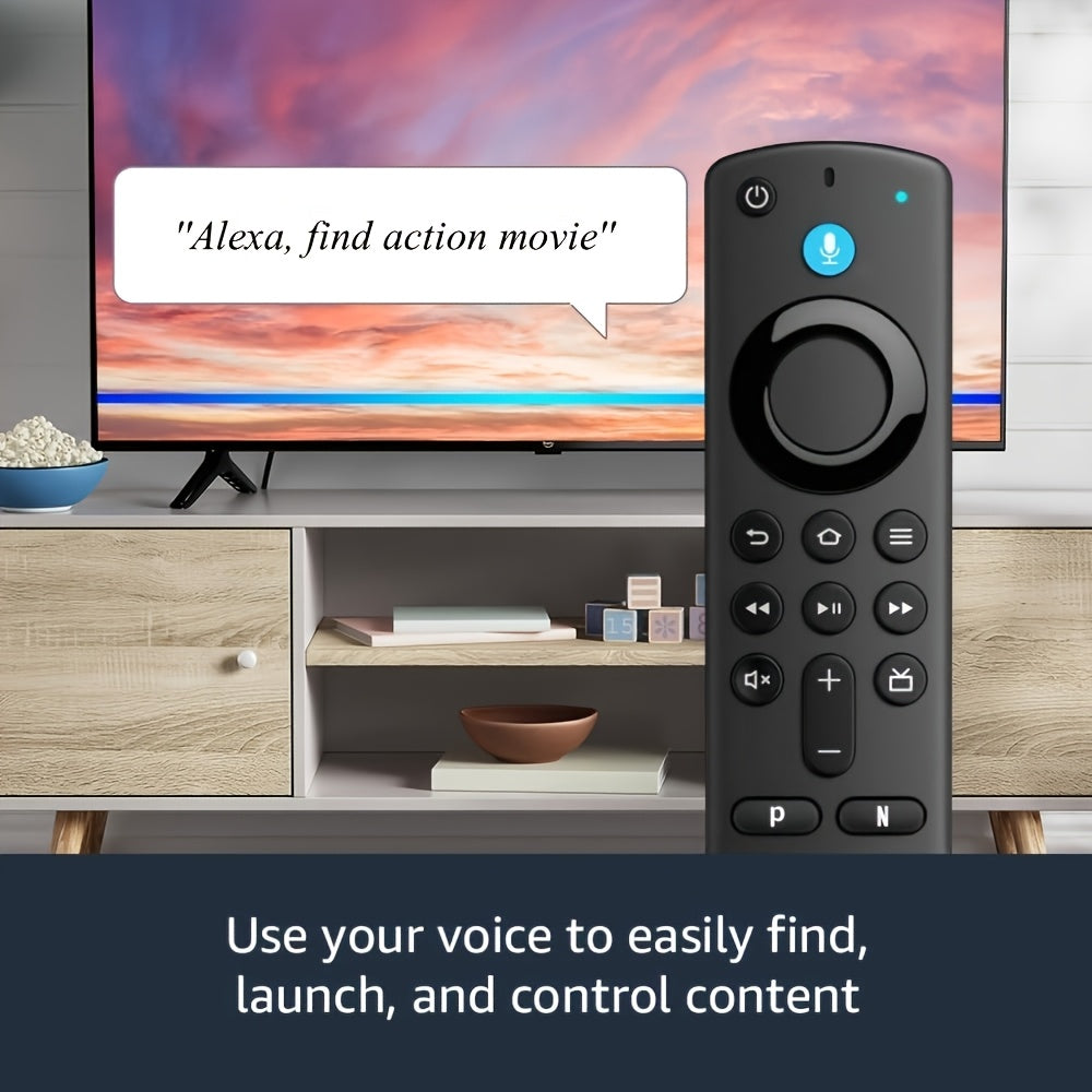 Alexa Voice Remote Replacement for Fire TV Stick 4K Max Lite Cube Echo Show 15 – Built-In Voice Search Wireless Easy Button Access Compatible with Fire TV Stick 2nd 3rd Gen All Models
