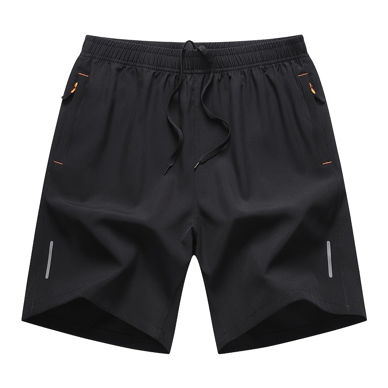Men's Athletic Shorts 4-Pack Quick-Dry Lightweight Breathable, Zipper Pockets Drawstring Waist Loose Fit for Running, Gym, Cycling, Basketball, Tennis, Outdoor Sports & Beach - Mixed Colors S-XXXL