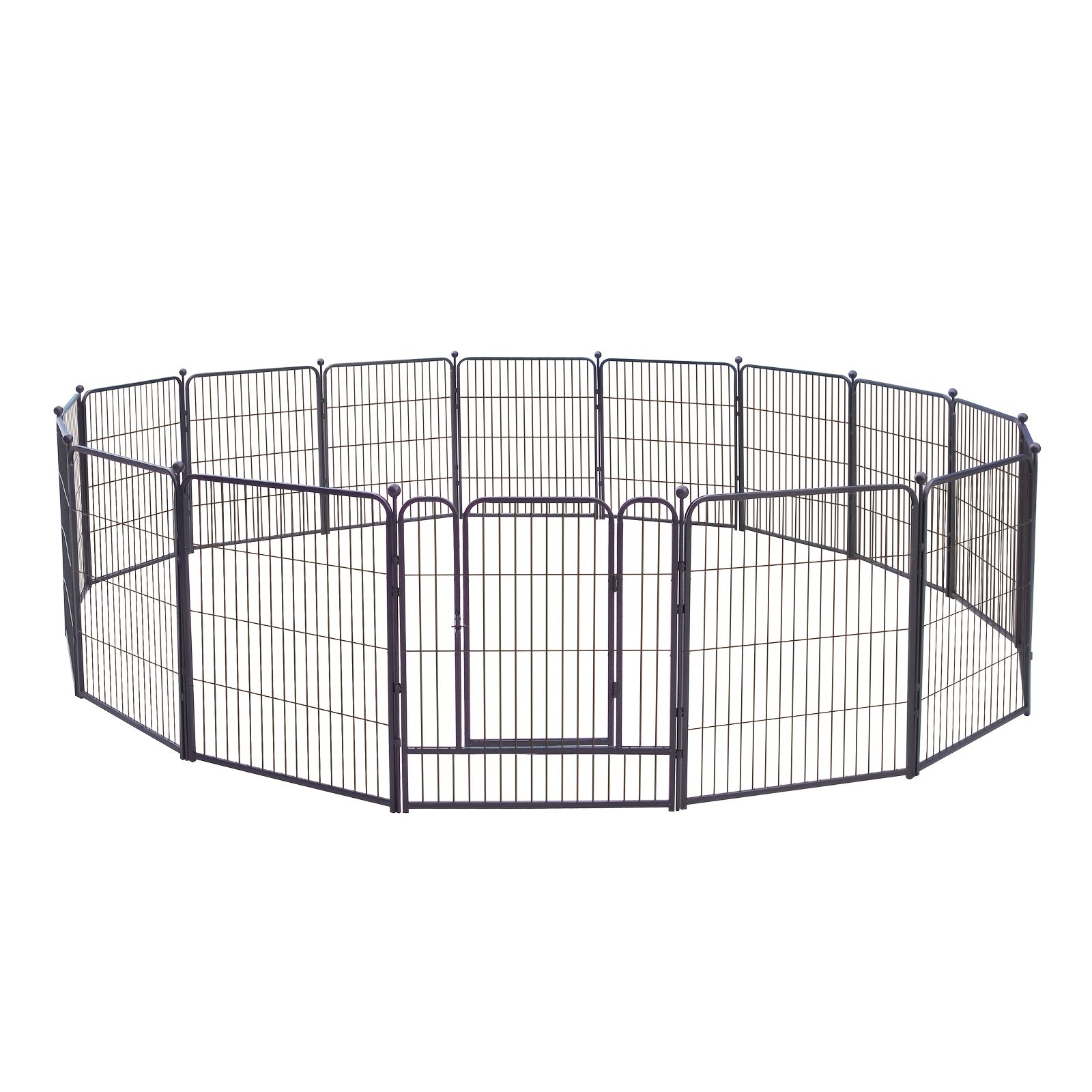 Heavy Duty Metal Dog Playpen – Portable Foldable Exercise Pen Fence for Small Medium Large Dogs, 8 or 16 Panels, No Assembly Required, Perfect for Indoor Outdoor Yard RV Camping