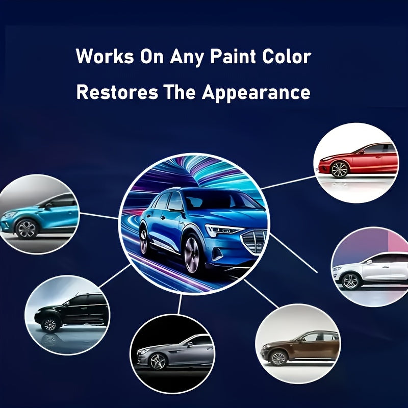 Nano Gloss Car Scratch Repair Wax Kit 100G with Clay Bar & Sponge Removes Scratches Swirls Matte Imperfections All Car Paint Colors Auto Paint Restoration Polish Car Detailing Care