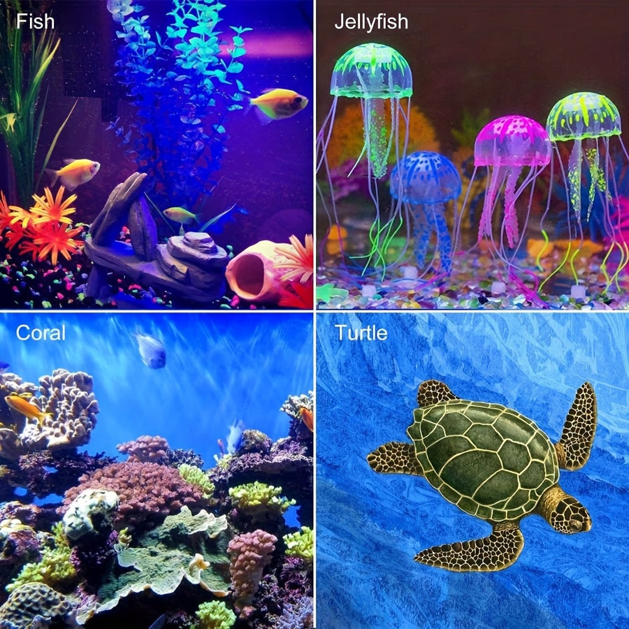 Submersible LED Aquarium Light Multicolor Underwater Fish Tank Light 7.5 to 35 Inch Multiple Sizes 9 to 66 LEDs for Freshwater Saltwater Aquarium Decoration Reef Planted Tank