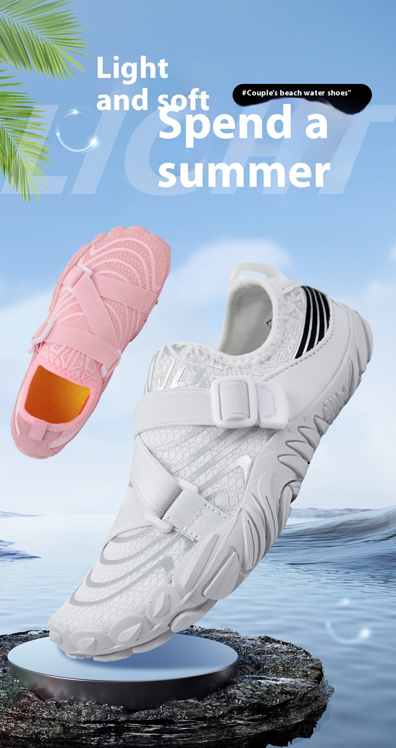 Slip-On Barefoot Water Shoes for Women Cushioned Arch Support – Lightweight Quick-Dry Sneakers for Yoga Beach Swimming Water Sports Gym, Multi-Functional Sole, 7 Colors US 5 to 12.5