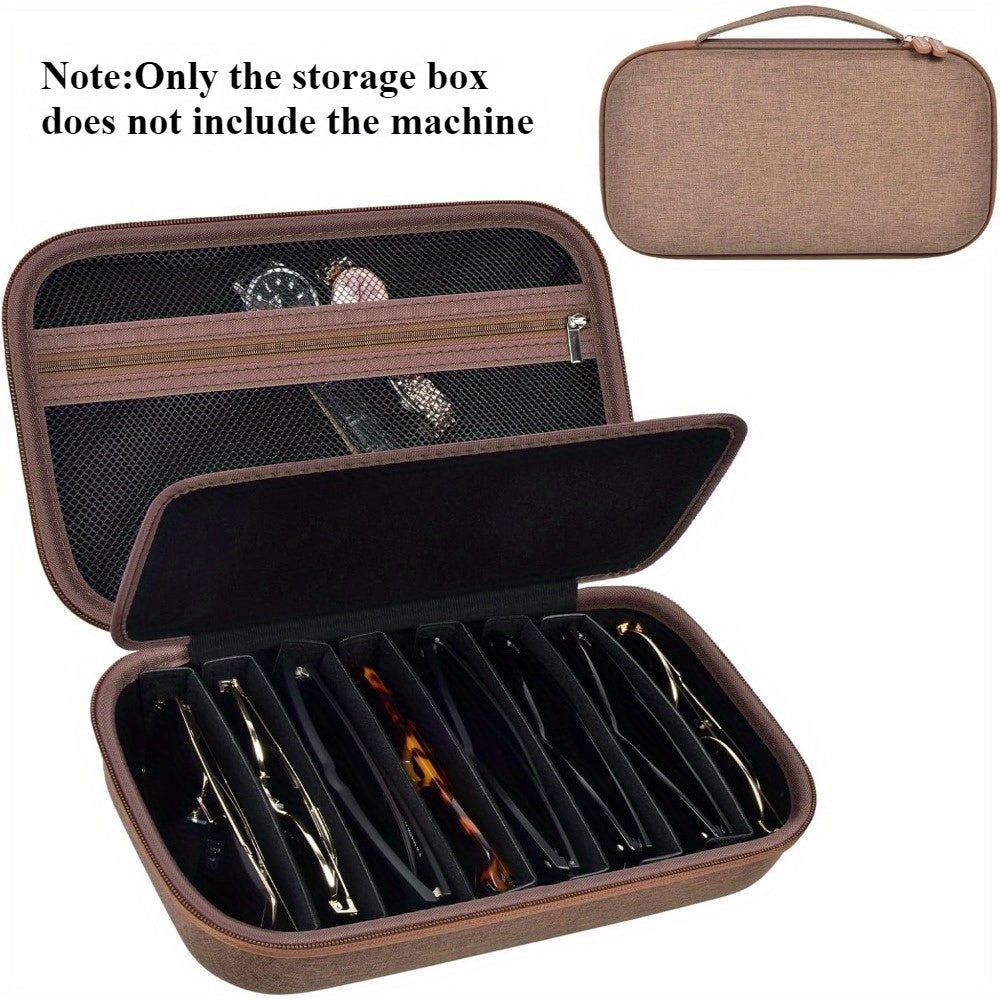 Travel Sunglasses Organizer Case for Multiple Pairs – Multi-Slot Eyeglasses Storage Holder Bag for Men & Women, Portable Hard Shell Sunglasses Box for Home & Travel, 2 to 10 Slots Available
