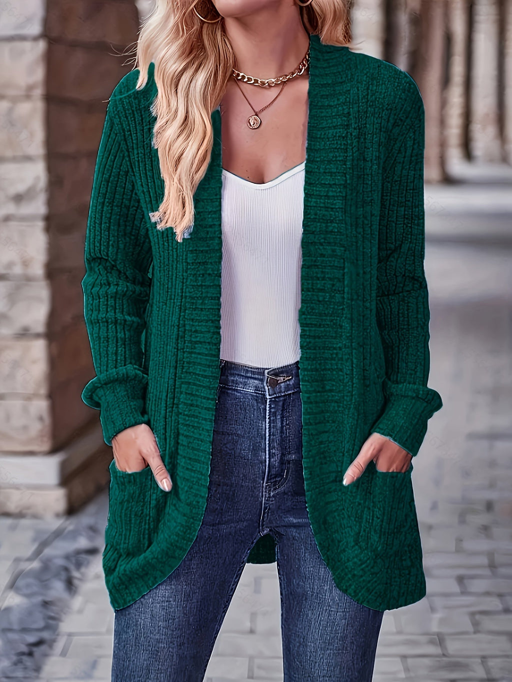 Loose Casual Long Sleeve Blouse Women Solid Color Pocket Splicing Relaxed Fit Top 10 Colors S-XXL Spring Fall Everyday