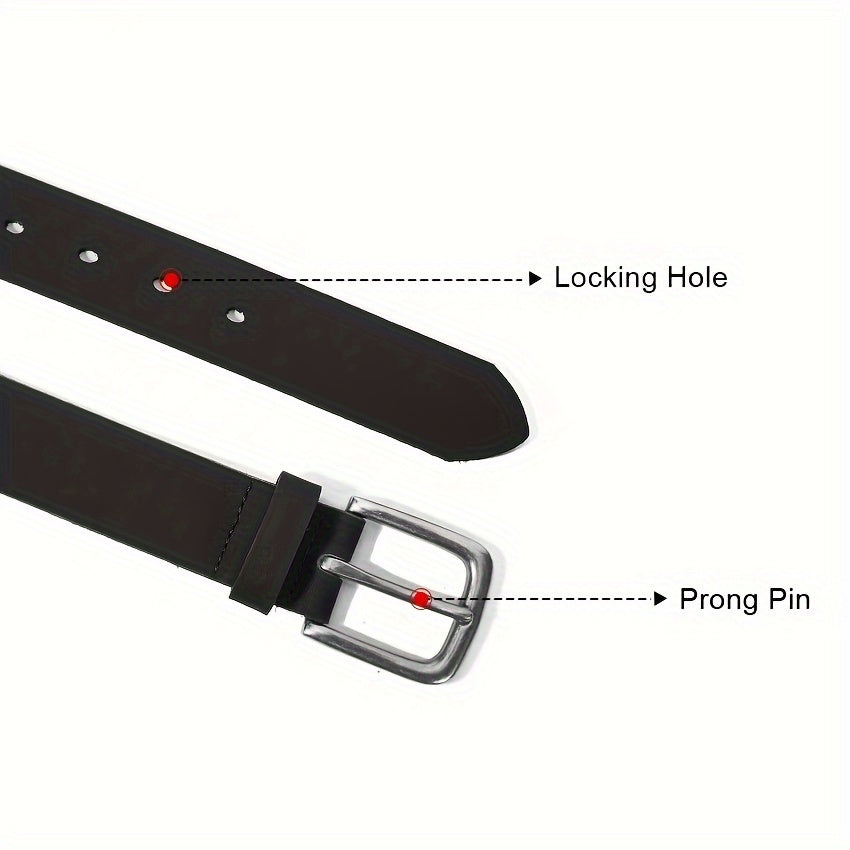 Men's Full Grain Leather Belt with Gift Box - Handmade Casual Everyday Jeans Belt with Stainless Steel Buckle, Durable Black & Brown Dress Belt for Men, Sizes 30-52, Perfect Gift for Him