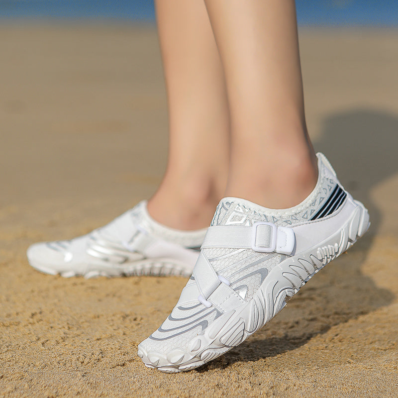 Slip-On Barefoot Water Shoes for Women Cushioned Arch Support – Lightweight Quick-Dry Sneakers for Yoga Beach Swimming Water Sports Gym, Multi-Functional Sole, 7 Colors US 5 to 12.5
