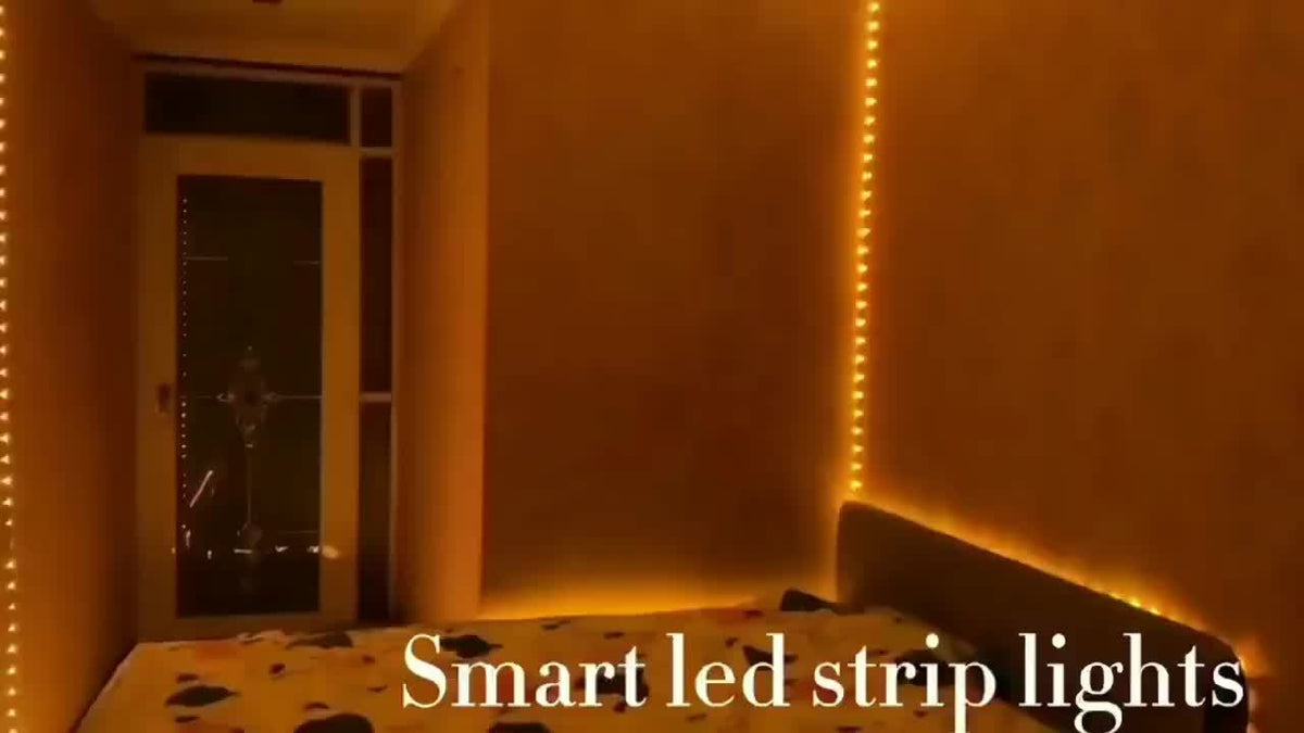 LED Strip Lights 100ft RGB Color Changing with Remote Control – Stepless Dimming, Flashing & DIY Modes, Indoor TV Backlight for Bedroom, Living Room, Kitchen, Stairs, Party & Holiday Decor | 50ft & 100ft
