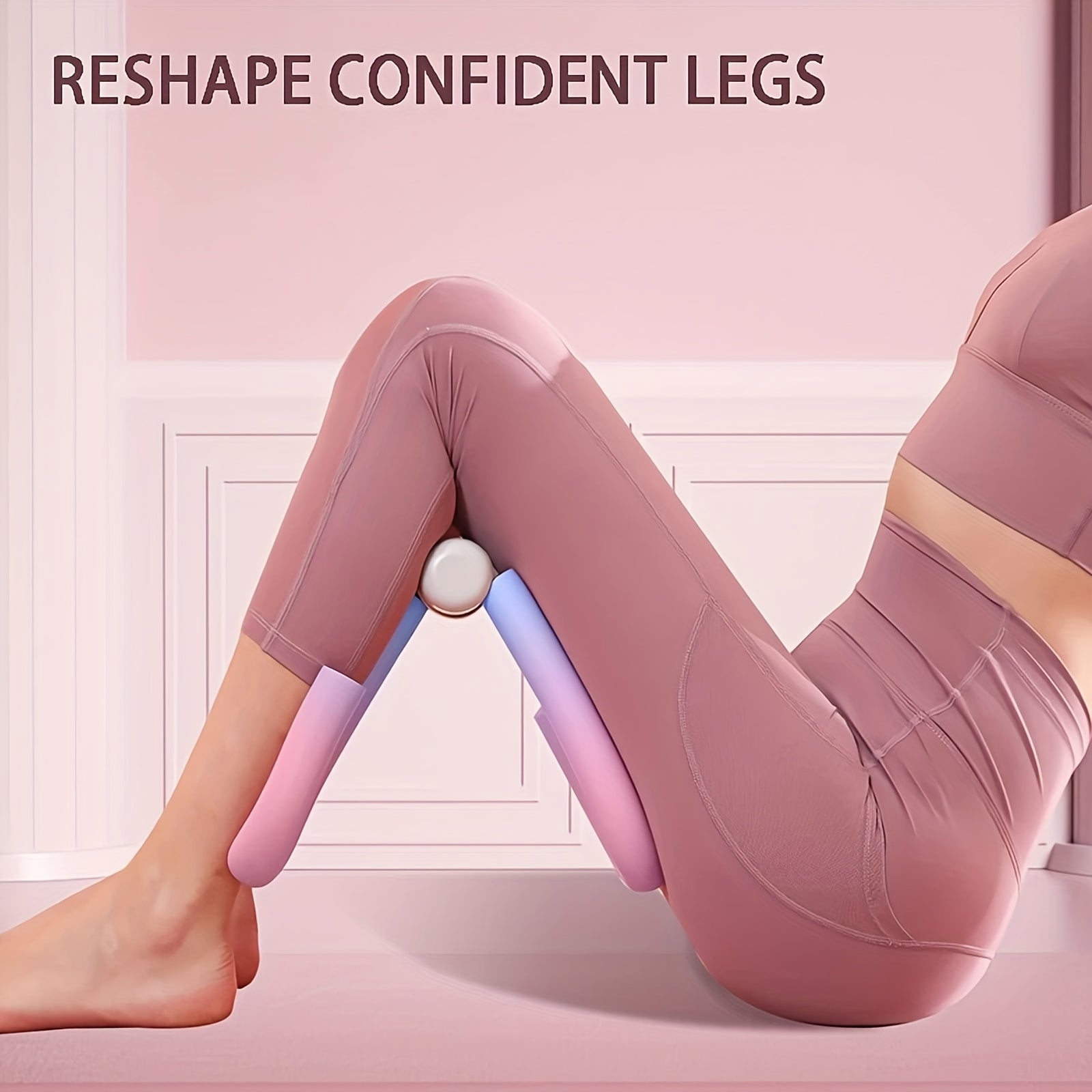Inner Thigh Trainer & Arm Toner 3-Piece Set for Women – Silent Non-Slip Cordless Resistance Exercise Equipment for Home Workout Hip Leg Sculpting Weight Loss Toning
