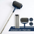 Paint Roller Brush Set 6.3 Inch with Extension Pole 4 Sealed Refill Paint Lids Professional Wall Painting Kit for Home Repairs Interior Walls Ceilings Decor Maintenance Easy-Glide Smooth Finish