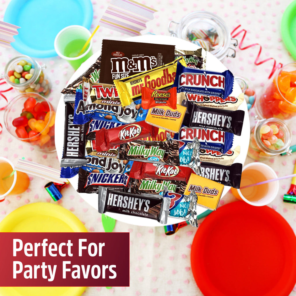 Bulk Assorted Chocolate Candy Variety Pack – Mixed Chocolate Assortment Bag Individually Wrapped, Ideal for Party Candy Bowls, Holiday Gifting, Office Sharing & Snacking