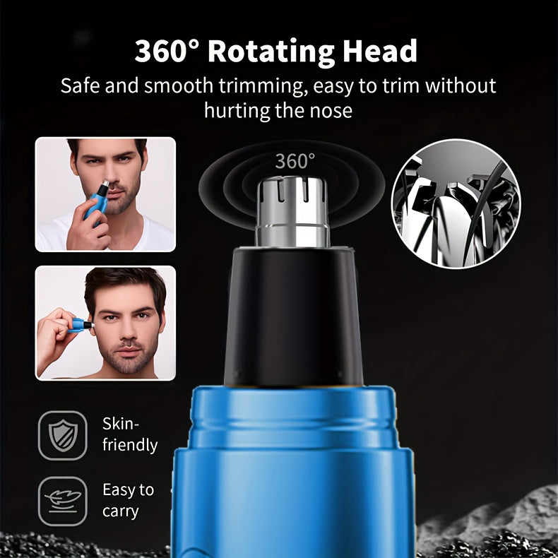 Men's Electric Hair Clipper Grooming Set USB Rechargeable Cordless Nose Hair Trimmer Shaver 2-Piece 4-Piece 5-Piece Professional Lithium Battery Father's Day Birthday Gift Golden Blue